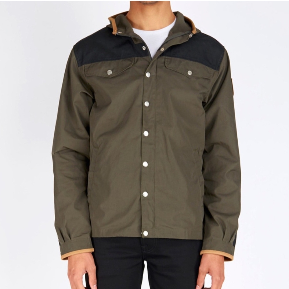 Fjallraven Olive and Black Puffer Jacket